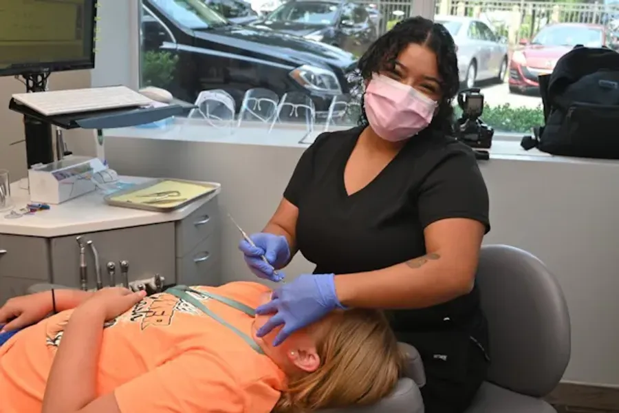 Garden City Orthodontist Working